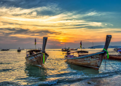 Pôr do sol Hong Island em Krabi, Tailândia - melhor passeio de barco em Krabi