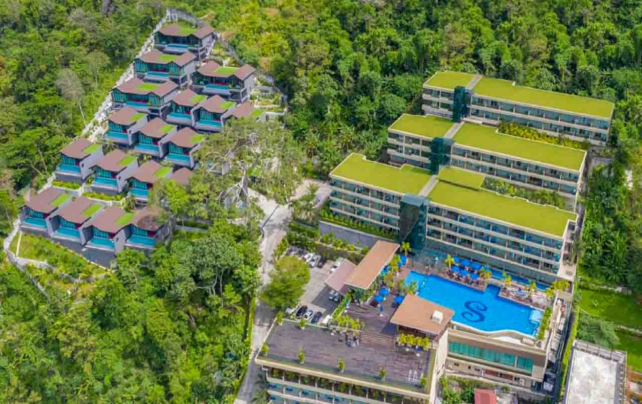 Hotel autorizado a receber hóspedes para a quarentena obrigatória em Phuket, Tailândia. Foto: divulgação.