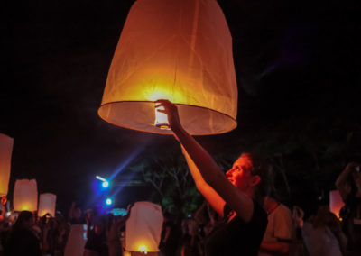 Ingresso Festival das Lanternas em Chiang Mai Tailândia