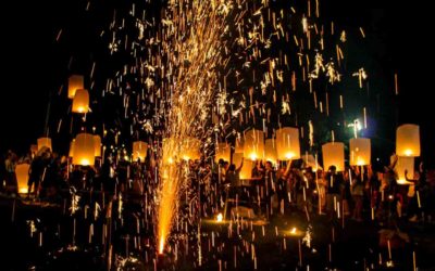 Festival das Lanternas e Loy Kratong em Chiang Mai na Tailândia