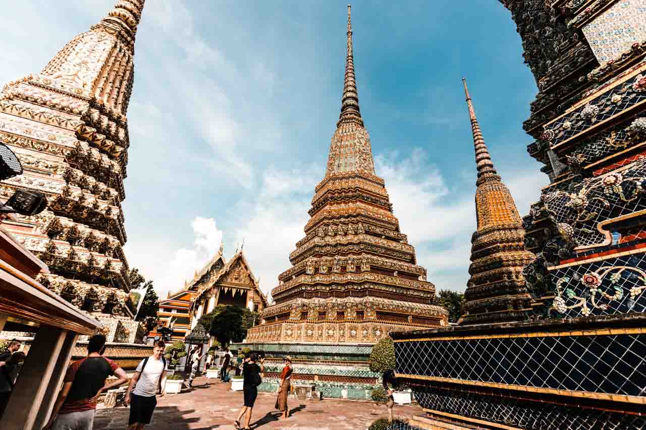 Os maravilhosos templos de Bangkok na Tailândia. 