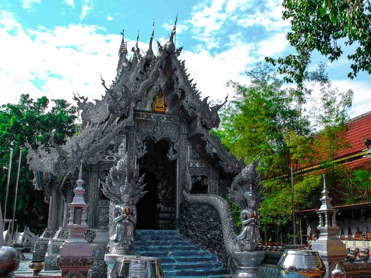 Silver Temple em Chiang Mai na Tailândia.