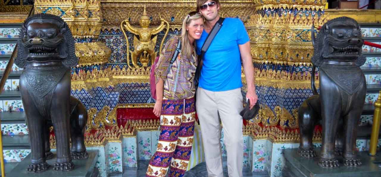 Calças de elefantinho são uma dica do que vestir nos templos e na sua viagem para a Tailândia. 