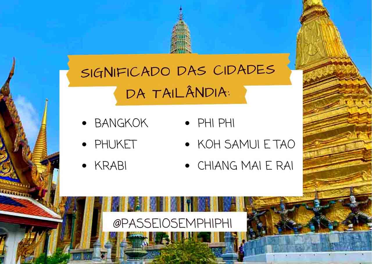 Significado do nome da cidade de Bangkok na Tailândia