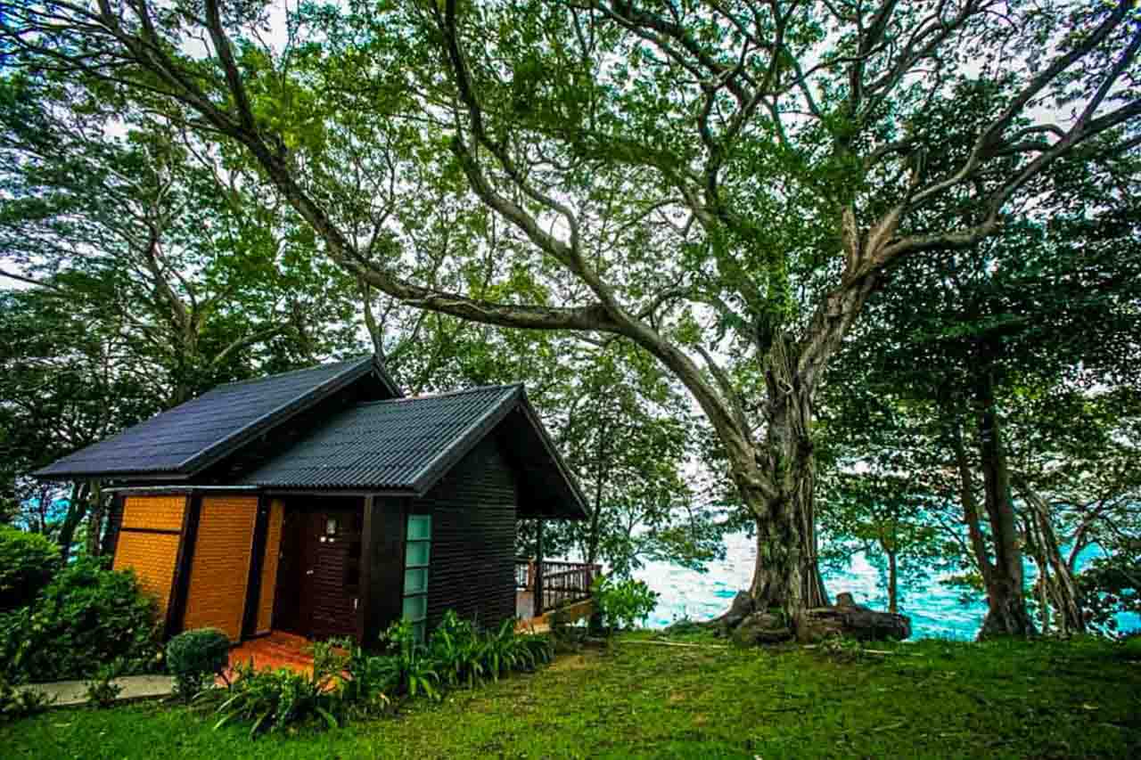Phi Phi Natural Resort é um exemplo de hotel de luxo em meio a natureza exuberante das ilhas Phi Phi na Tailândia