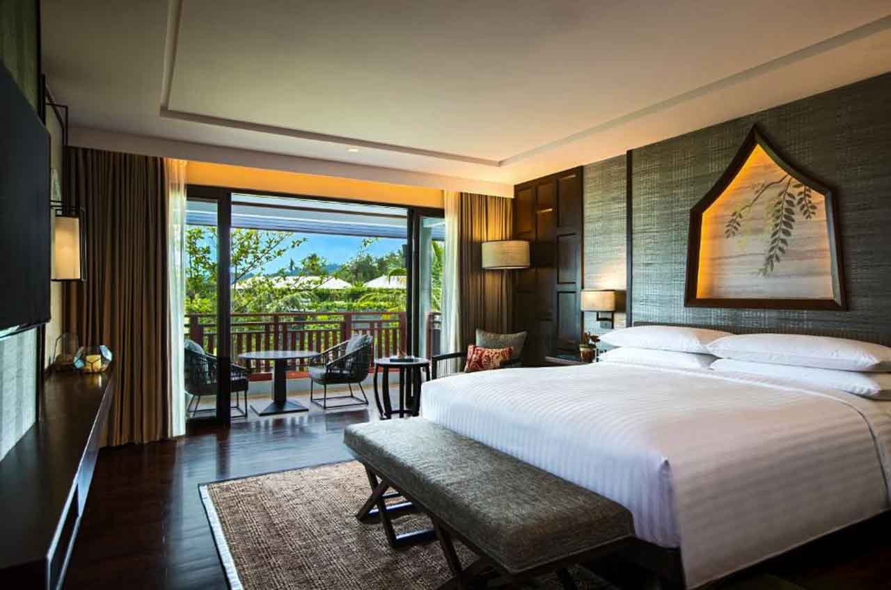 Quarto maravilhoso do Phuket Marriott Resort and Spa Nai Yang Beach.