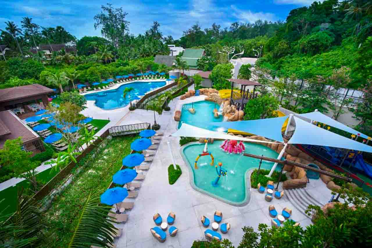 Ozo Phuket: hotel com piscina e tobogã para todas as idades