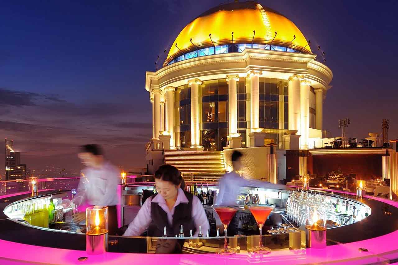 Sky Bar Sirocco no Lebua at State Tower - o bar do filme Se beber não case - parte II de Hollywood - um dos melhores rooftop bar Bangkok